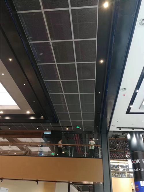 黑色鋁扣板-黑色U型鋁方通裝飾建筑內部天花